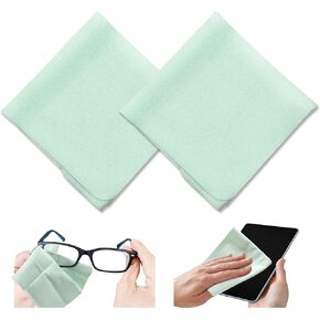 2pc قطعة كبيرة لتنظيف النظارات (9.8 "× 7.8") للنظارات ، البصريات الحساسة ، الشاشات الإلكترونية ، الهواتف المحمولة ، العدسة ، النظارات ، عدسات الكاميرا مناديل نظافة النظافة من أجل السطح الدقيق