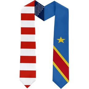 Dem Rep of the Congo Kinshasa Graduation Stole Graduation Sash Scarf Graduation Gift for Dem Rep of the Congo Kinshasa International Student