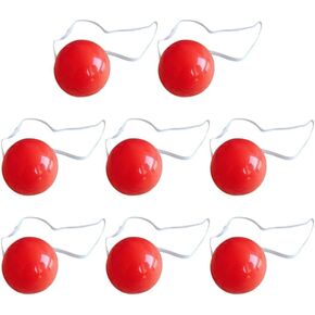 NOLITOY 40Pcs Light Up Clown Nose, 1.57 Inch LED Glowing Red Nose Novelty Clown Nose Reindeer Nose Dress Up Props Performance Clown Costume