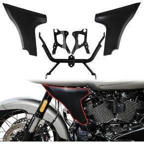 Side Panel Fairings Spoiler for CVO Road Glide 2024, Motorcycle Fairing Support Brackets Protection Covers for Harley Touring CVO Road Glide ST FLTRXSTSE 2024 FLTRXSE 2023 2024 Accessories
