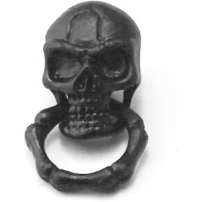 Screwback Black Skull Biker Wallet Chain Connector Joint Parts