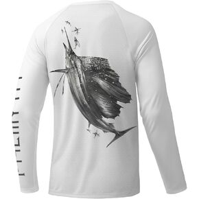 Palmyth Fishing Shirts for Men Long Sleeve UPF 50+ T Shirt Sun Protection Tee UV T-Shirts