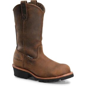 Carolina Men's 12" Waterproof Composite Toe Ranch Wellington Logger Work Boot
