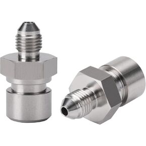 3AN Male to 3/8-24 3/16" Inverted Flare Female Brake Line Adapter Fitting Stainless Steel