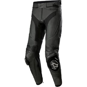 Alpinestars Missile V3 Airflow Leather Airflow Men's Street Motorcycle Pants - Black/Black / 52