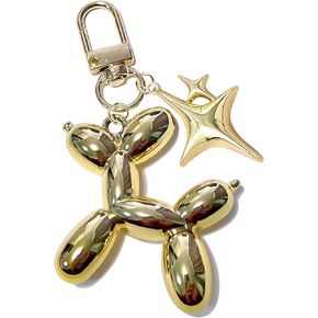 LAEKOU Cute Star Balloon Dog Keychain, Y2K Bag Charms Keychains Accessories for Women, Aesthetic Key Chain in Kuwait