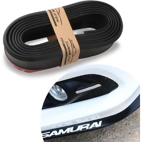 1 PC Car Pront Pumper Protector ، 8.2 قدم مضاد للمقود مضاد للماء المفسد ملصق شفة أمامية مضادة للالتهاب ، إكسسوارات DIY ذاتية اللصق ، مناسبة لمعظم السيارات ، الشاحنات ، سيارات الدفع الرباعي (أسود)