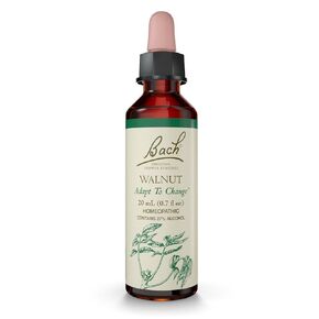 Bach Original Flower Remedies ، Walnut - التكيف مع التغيير - جوهر زهرة المعالجة المثلية الطبيعية للتوازن العاطفي - نباتي وخالي من الغلوتين وخالي من السكر - 20 مل قطرة