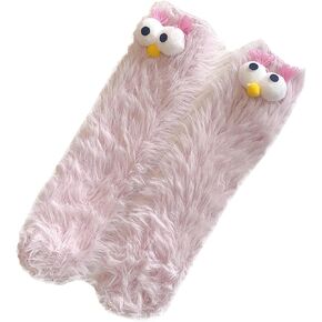 Crazy Funny Fuzzy Silly Socks for Kids Women,Girls Fluffy Slipper Novelty Fun Socks,Boy Men Cute Cozy Soft Animal Socks