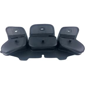 دراجة نارية 3 جيب الزجاج الأمامي Batwing Fairing Pouch Bag for 1996-2013 Harley Electra Street Glide Touring (Brown)