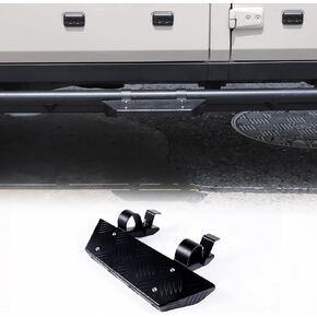 Side Step for INEOS Grenadier 2020 2021 2022 2023 2024 2025 Accessories Running Boards Nerf Bars Side Step Car Body Side Rock Guard Slider Rail Door Step Foot Pedal Hoop Steps, Carbon Steel (Black)
