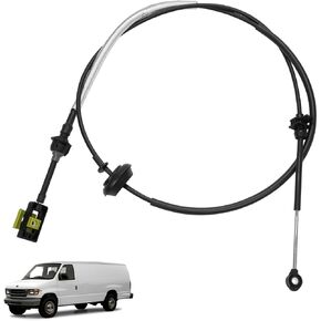 YC2Z-7E395-AC Automatic Transmission Gear Shift Cable for 1997-2004 Ford Econoline E150/E250/E350 with E40D/4R100 Trasmission