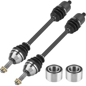 Front Left or Right CV Axle & Wheel Bearing Kit for Polaris Ranger 500/700 EFI/XP 2005 2006 2007, 2 CV Axles and 2 Wheel Bearings
