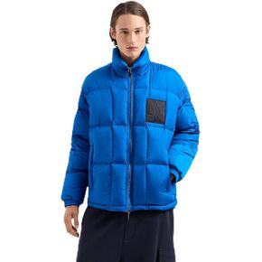 Armani Exchange Men's Box Quilt Embossed Patch Zip Up Jacket