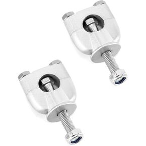 Qwork Risedbar Holdbar Risers ، 2 PCS Metal Handle Bar Risers لـ 7/8 "22 مم دراجة دراجة دراجة نارية ATV Mount Mount