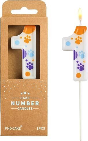 PHD CAKE 2.76 Inch Number 2 Dog Birthday Candles, Blue Dog Number Candles, Cake Number Candles, Party Celebration, Style Candle in Saudi Arabia
