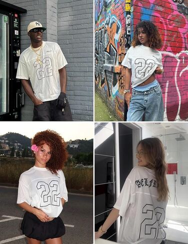 Aelfric Eden Mens Jersey Derts رقم طباعة رقم Tees للجنسين الرسوم المتضخم in Kuwait