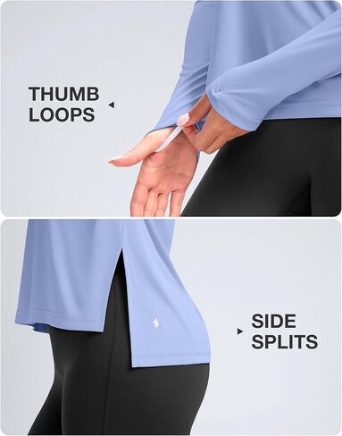 Usothfeel Women's Sun Shirts Upf 50+ Long Sleeve UV Protection Protection Tops Lightweight Dry SPF قميص في الهواء الطلق in Saudi Arabia