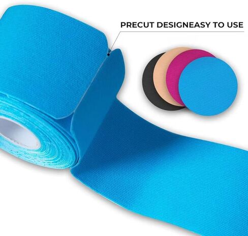 3 لفات 2 بوصة × 16 قدم شريط حركي قابل للتنفس مضاد للحساسية شريط رياضي مرن لمعصمي الكاحل والركبتين مرن للجري والتنس والسباحة وكرة القدم والأنشطة الرياضية شريط لتخفيف آلام العضلات باللون الأسود in Kuwait