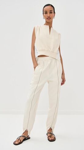 3.1 Phillip Lim Women's French Terry Top W Broderie Anglaise Combo in Saudi Arabia