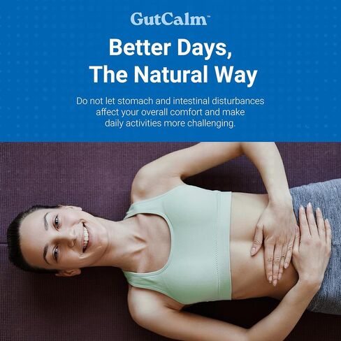GUTCALM - إغاثة القولون العصبي - كبسولات زيت النعناع - الانتفاخ والغاز والإمساك وملحق الراحة الهضمية - 12/CT in Kuwait