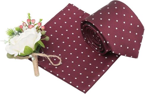 DQT Polka Dot Tie و Pocket Square مربع للرجال in Kuwait