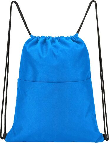 Vorspack Drawstring Backpack Water Resistant String Bag Sports Sackpack Gym Sack with Side Pocket for Men Women in Kuwait