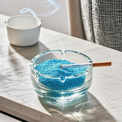 Ashtray Sand, Smokers Station Refill Sand 7Lb, Washable and reusable Silica Ash Tray Sand for Indoor and Outdoor Facilities (Black) in Kuwait