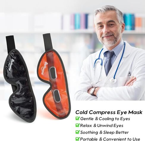 قناع العين التبريد ، قناع عين هلام مع ثقوب ، قناع جليدي قابل لإعادة الاستخدام ، حزمة جليد للعيون البارد ، راحة مريحة ، لا تجميد ، ضغط العين البارد للمنزل ، المكتب ، الاسترخاء ، المرطبات الصباحية ، الأرجواني in Kuwait