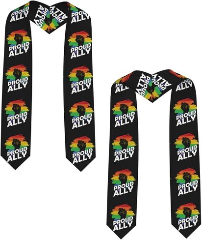 Progress Pride Flag Graduation Shawl,Honor Stole Graduation Scarf Sash 36in×5.1in in Kuwait