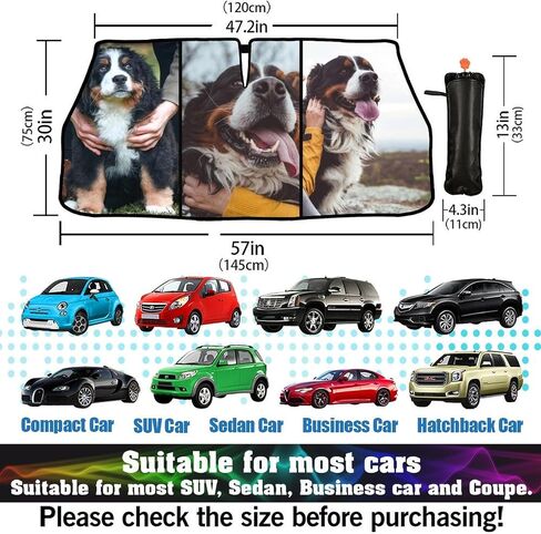 Car Windshield Sun Shade Umbrella, Black Eyes Windshield Sunshades with 360° Rotation Bendable Handle, Foldable Automotive Windshield Shades, Full Cover Sun Shade for Most Vehicles in Saudi Arabia