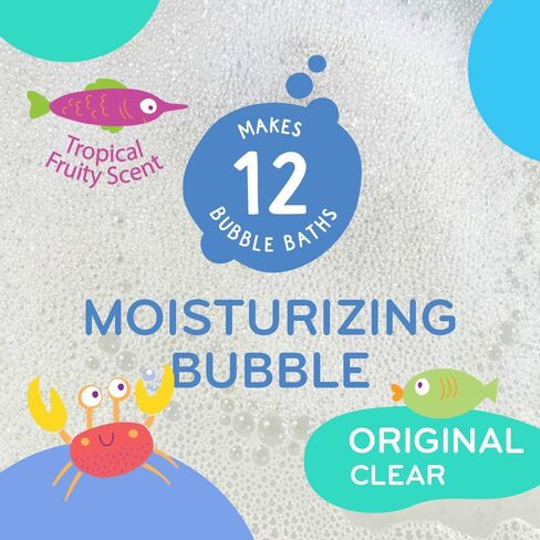 Mobi Little Whale Bubble Bath - Makes 12 Bubble Baths, Moisturizing Bubbles, for All Skin Types, Non Toxic, Chemical Free, GMO Free - 8 Fl Oz in Kuwait