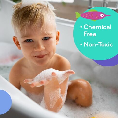 Mobi Little Whale Bubble Bath - Makes 12 Bubble Baths, Moisturizing Bubbles, for All Skin Types, Non Toxic, Chemical Free, GMO Free - 8 Fl Oz in Kuwait