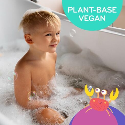 Mobi Little Whale Bubble Bath - Makes 12 Bubble Baths, Moisturizing Bubbles, for All Skin Types, Non Toxic, Chemical Free, GMO Free - 8 Fl Oz in Kuwait