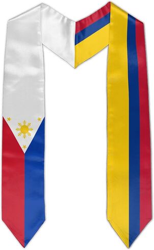 تخرج العلم المختلط سرق Sash Flag Graduation Sash للتخرج الدولي 72 "طويل in Kuwait