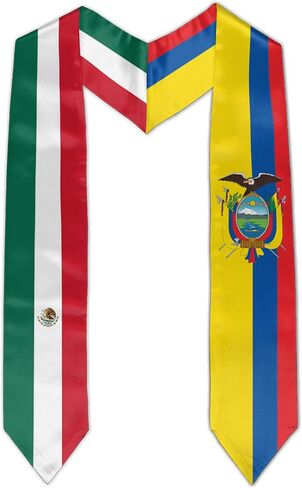 تخرج العلم المختلط سرق Sash Flag Graduation Sash للتخرج الدولي 72 "طويل in Kuwait