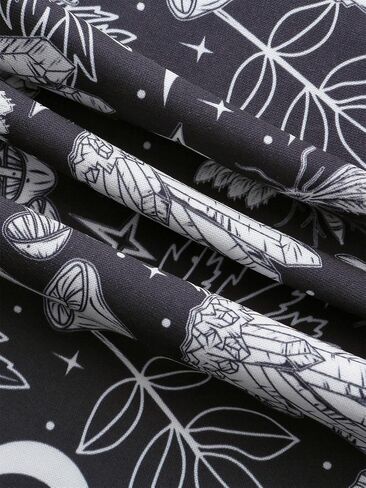 Morvia 3pcs Women Gothic Halloween Skulls Print Contrast Binding Boyshorts Underwear Elastic Waist Intimates Panties in Saudi Arabia