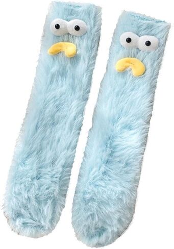 Crazy Funny Fuzzy Silly Socks for Kids Women,Girls Fluffy Slipper Novelty Fun Socks,Boy Men Cute Cozy Soft Animal Socks in Saudi Arabia