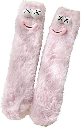 Crazy Funny Fuzzy Silly Socks for Kids Women,Girls Fluffy Slipper Novelty Fun Socks,Boy Men Cute Cozy Soft Animal Socks in Saudi Arabia