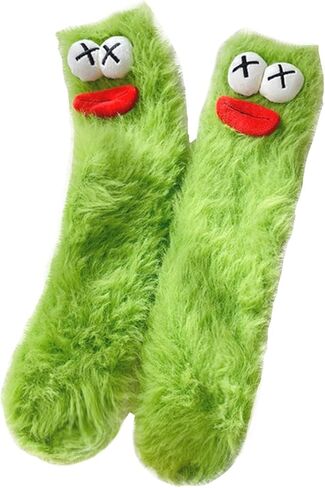 Crazy Funny Fuzzy Silly Socks for Kids Women,Girls Fluffy Slipper Novelty Fun Socks,Boy Men Cute Cozy Soft Animal Socks in Saudi Arabia
