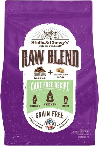 Stella & Chewy's Raw Blend Premium Kibble Cat Food – Grain Free, Protein Rich Meals – Wild-Caught Fish Recipe – 2.5 lb. Bag in Saudi Arabia
