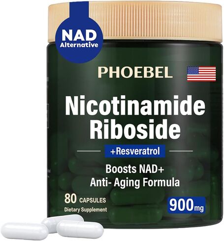 New Supplement Nicotinamide Riboside Resveratrol-900mg, Supplement for Men and Women(80 Capsules) in Saudi Arabia