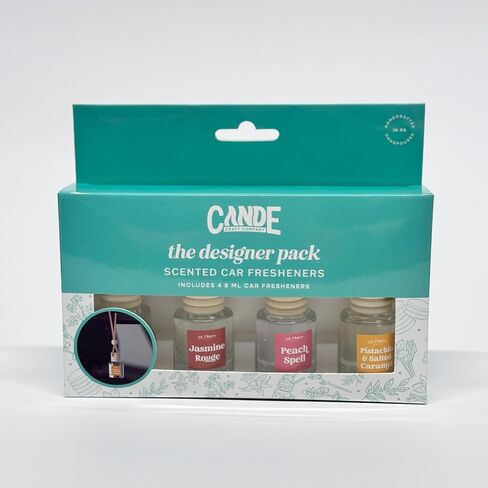 CE Craft Hanging Car Air Freshener – Fragrance Oil Diffuser with Essential Oils – Long-Lasting Aromatherapy Scents for Automobiles – 4 Pack, Masculine in Kuwait