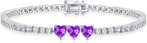 أساور التنس الفضية الفضية الاسترليني للنساء السحر الأحجار الكريمة الحجر in Kuwait