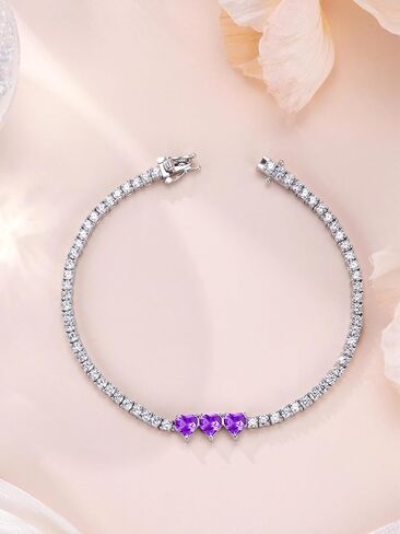 أساور التنس الفضية الفضية الاسترليني للنساء السحر الأحجار الكريمة الحجر in Kuwait