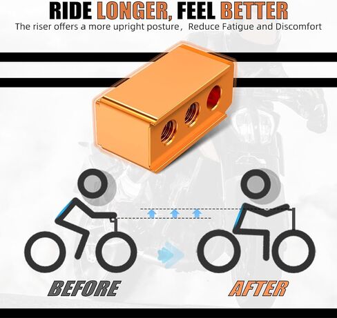 1" Handlebar Riser Compatible with 250/390 Adventure 2020 2021 2022 2023 2024, Aluminum, CNC, Black in Saudi Arabia