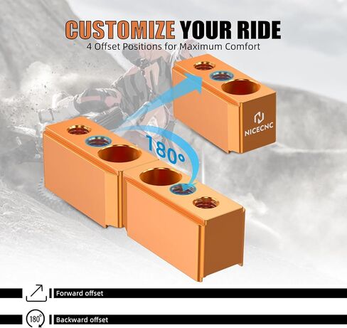 1" Handlebar Riser Compatible with 250/390 Adventure 2020 2021 2022 2023 2024, Aluminum, CNC, Black in Saudi Arabia