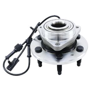 Front 4WD/AWD Wheel Bearing Fit for 4x4 Chevy Silverado 1500 Tahoe GMC Sierra 1500 Cadillac Escalade ESV EXT Chevrolet 1999-2007 Wheel Bearing and Hubs Assembly Set with ABS 3 Bolt Flange 6 Lug 515036