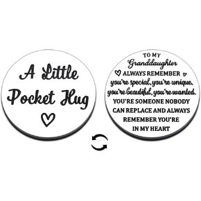 Granddaughter Gifts from Grandma Grandpa, Birthday Graduation Gifts for Granddaughters, Letters to My Granddaughter, Granddaughters Pocket Hug, Back to School Supplies for Grandchild from Grandparents