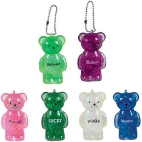 ToyPlaya Adorable Jelly Bears Key Chains 6x pcs (mix colors and messages)